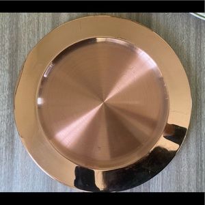 Crate & Barrel Gold Chargers Set of 4